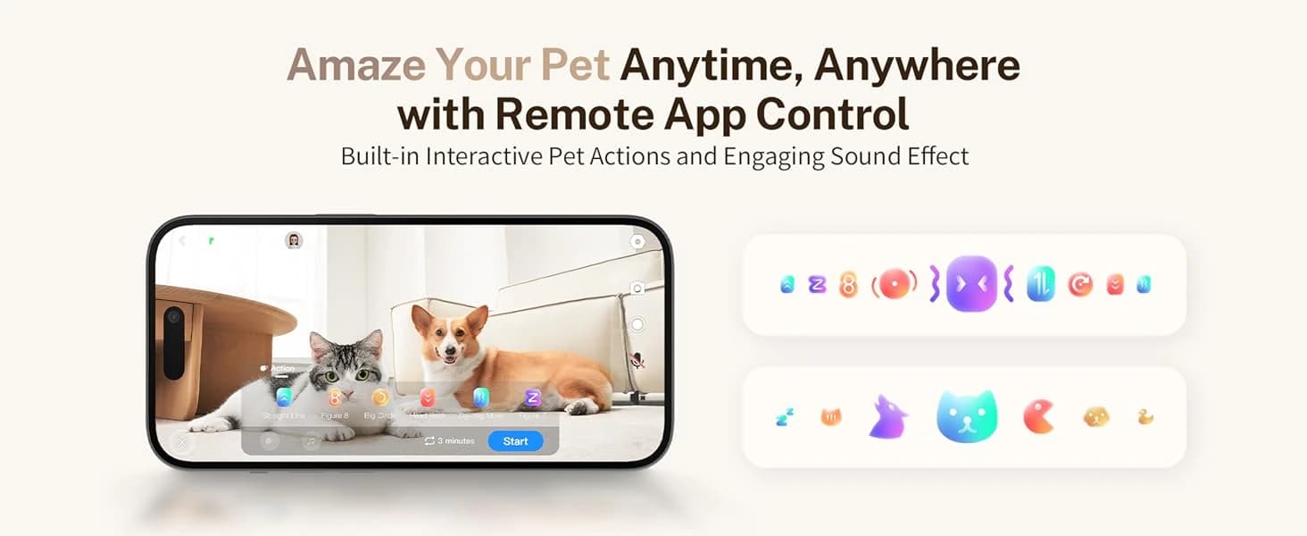 ROLA Mini Pet Camera Robot: 2K FamilyBot Mobile Home Companion — product details