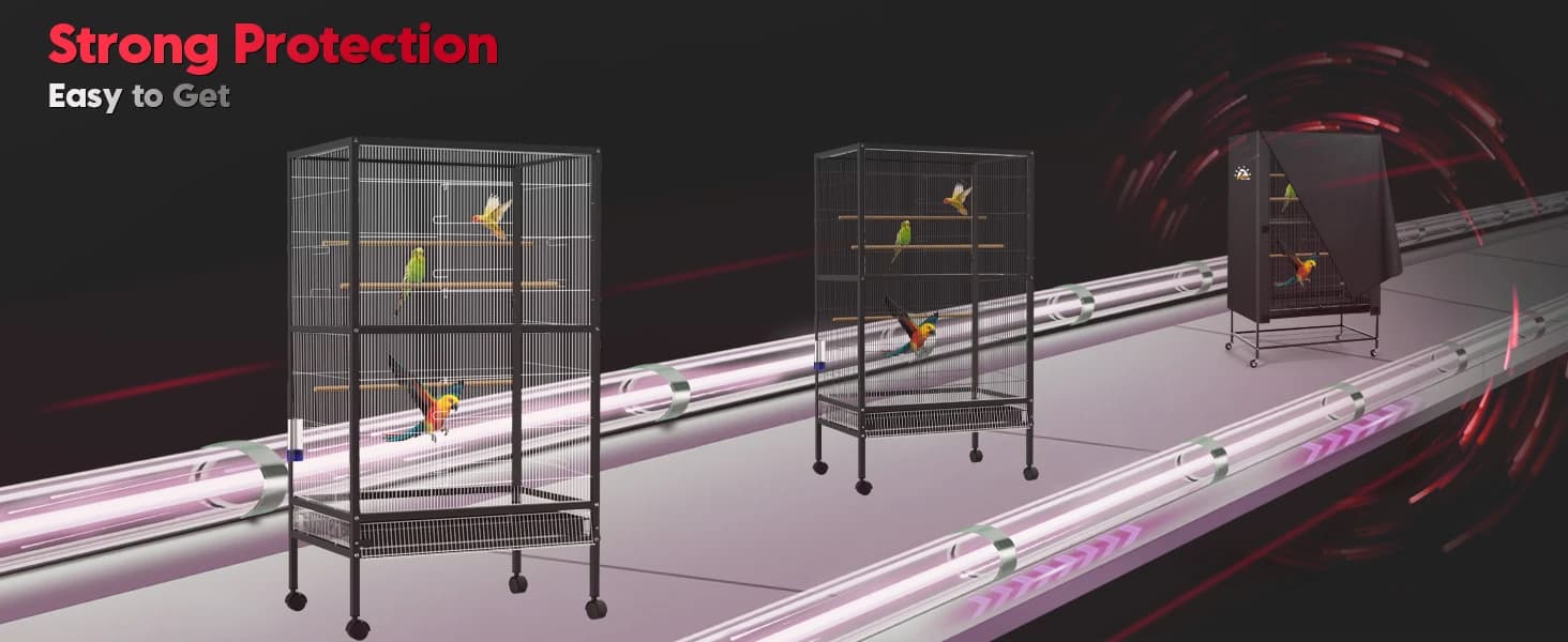 Bird Cage Cover - 600D Bird Cage Covers for Night Heavy Duty and Waterproof — product details
