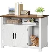 Litter Box Enclosure — Cat Litter Box Furniture with Removable Divider — collection imagery