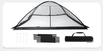 10x14 ft Pond Cover Dome Net with Frame for Outdoor Koi Leaves — Easy to install and use