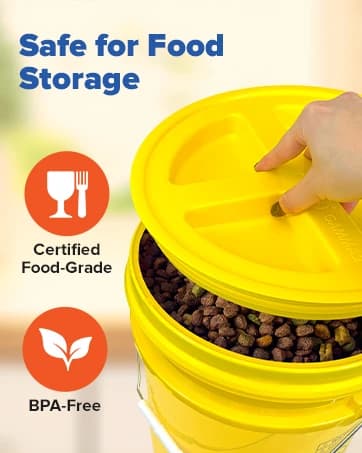 5 Gallon Bucket - Food Grade w/Lid BPA-Free — collection imagery