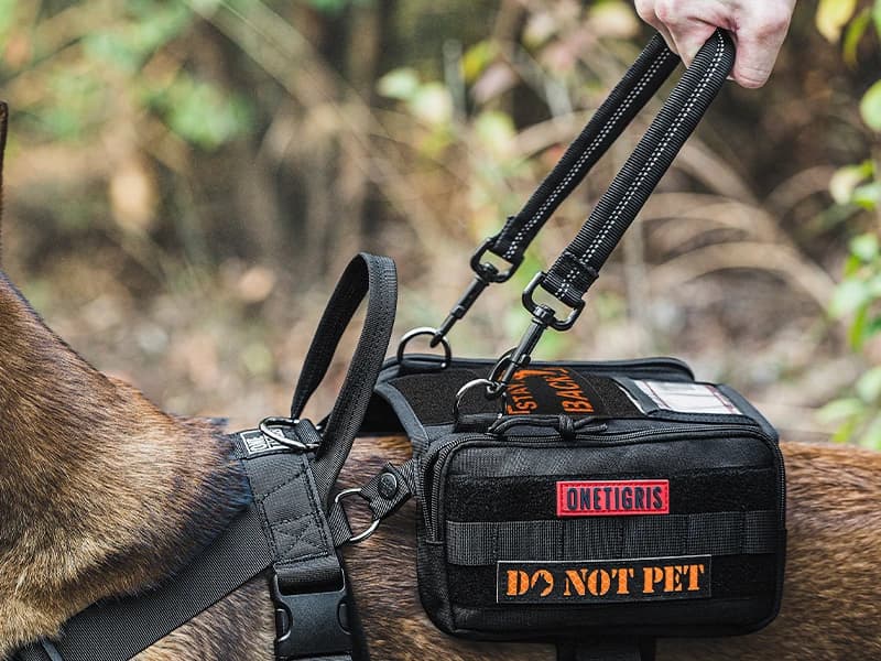 Service Dog Vest Harness, Service Dog Cape Guardian Dog Backpack Harness with Pouches Dog Saddle Bag for Small — THE GUARDIAN Dog Harness Set