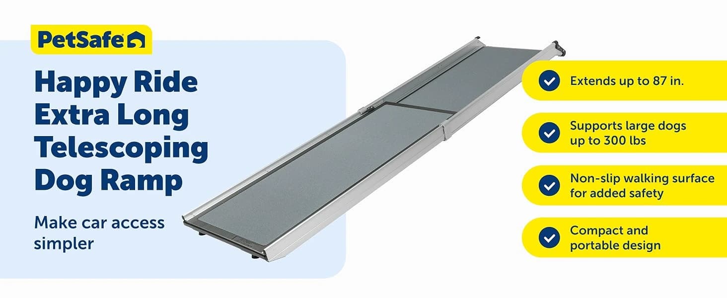 Happy Ride Extra Long Telescoping Dog Ramp — product details