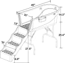 45" Pet Grooming Bathtub Dog Wash Station | Heavy Duty Bathing Tub (Bathtub and Stairs Combo)