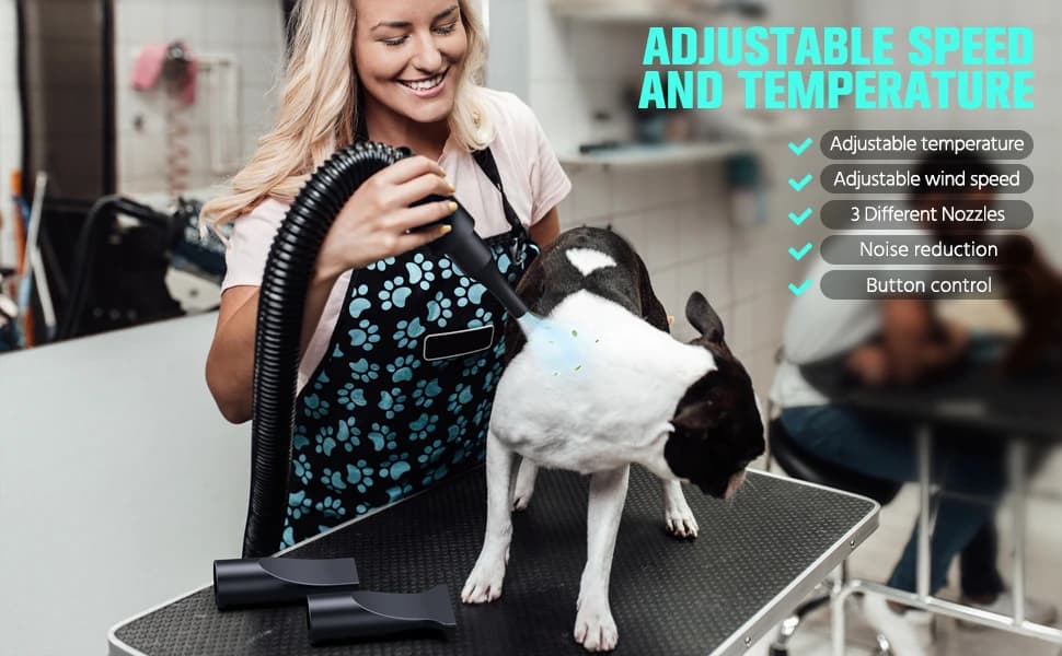 Pet Dryer, 5.2HP/3800W Pet Grooming Dryer with Adjustable Speed and Temperature Control Dog Blow Dryer, Pet — product details