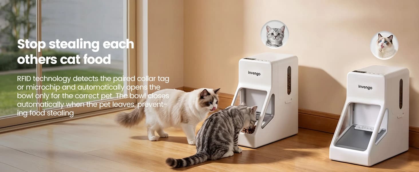 RFID Automatic Cat Feeder — Microchip and RFID Tag Compatible — collection imagery