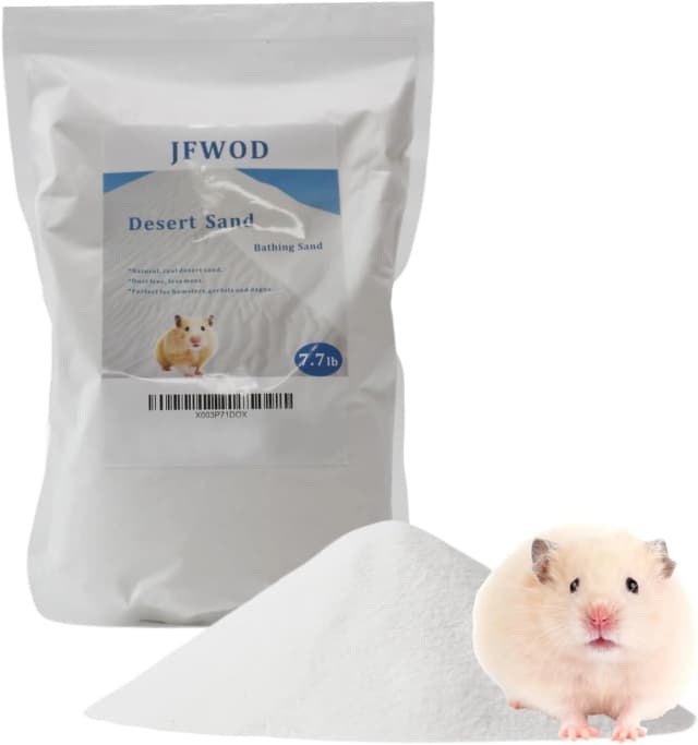 Hamster Bath Sand — 7.7lb Dust Free Desert Sand or Potty Litter Sand for Hamster Chinchillas Gerbil Syrian Mice
