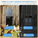 Automatic Chicken Coop Door Solar Powered with Timer and Light Sensor