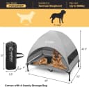 Outdoor Dog Bed with Canopy — Cooling Elevated Dog Shade for Outside