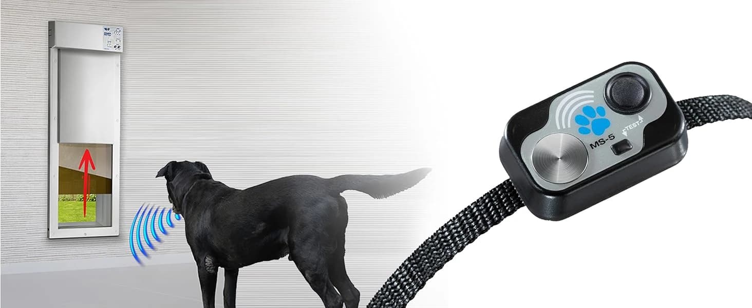 Genuine Power Pet Fully Automatic Pet Door from Brand. Pet Collar Operated — Power Pet Door Must Have Accessories