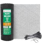 Koi Pond Netting Kit 15 x 20 ft Black Heavy Duty Woven Fine Mesh Net Cover for Leaves - Protects Koi Fish from — collection imagery