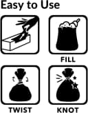 Amazing Odor Sealing Cat Waste Disposal Bags - Durable