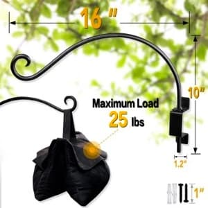 Bird Feeder Hanger Outdoor: 16" Swivel Heavy Duty Wall Mount Bracket — Customer's voice