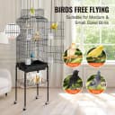 64-inch Open Top Large Parrot Bird Cage with Detachable Rolling Stand for Parakeets Finches Canaries Lovebirds