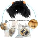 Lion Mane Wig for Cat Costume Pet Adjustable Washable Comfortable Fancy Lion Hair Cat Clothes Dress for