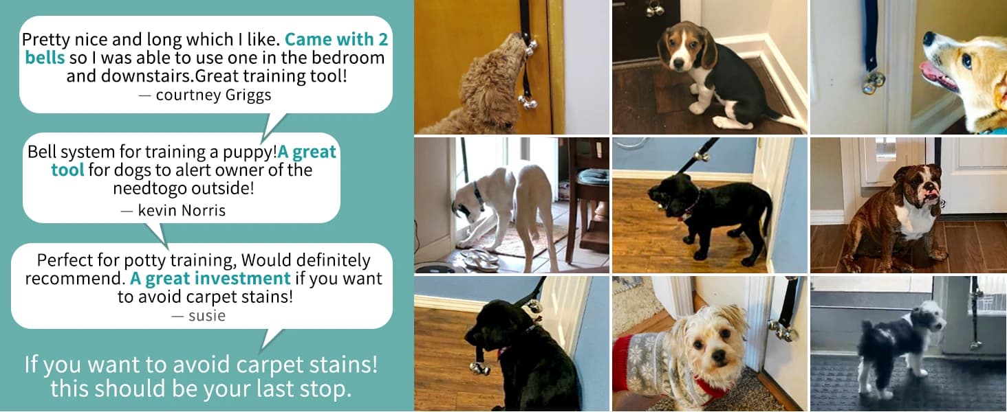Dog Doorbells Premium Quality Training Potty Great Dog Bells Adjustable Door Bell Dog Bells for Potty Training — product details