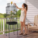 64-Inch Open Top Bird Cage for Parakeets and Cockatiels