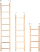 3 Pcs Bird Ladder — Wooden Bird Cage Ladder Bird-Ladder for Cage Climbing Ladders for Parakeets Parrots Cockatoo(4