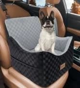 Deluxe Dog Booster Seat with Sturdy Metal Frame and Safety Leash for Small Pets up to 20 lbs - Portable Puppy β collection imagery