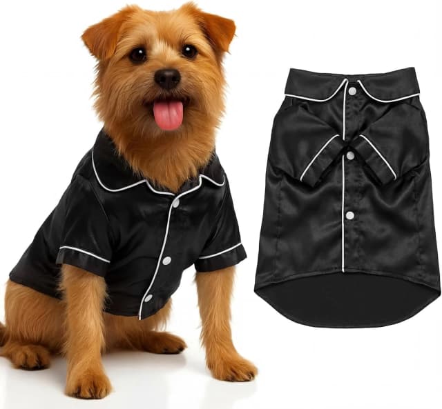 Dog Silk Pajamas Shirt Puppy Satin Pjs for Small Dog