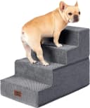 Dog Stairs for Bed 18" H — 4-Step Dog Steps for High Bed