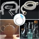 3 Pcs Aquarium Filter Hose Brush Stainless Flexible 61 ''79 ''