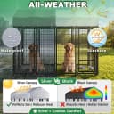 8x4x6FT Outdoor Dog Kennel for Large Dogs