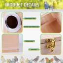 Parakeet Nesting Box — Wood Bird Nest House for Cage