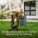 Pail | Dog Waste Disposal System for Outdoor and Indoor Odor Control | Dog Poop Trash can | Includes 1 Square