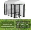 8' x 4' Outdoor Dog Kennel with Roof for Large Dogs