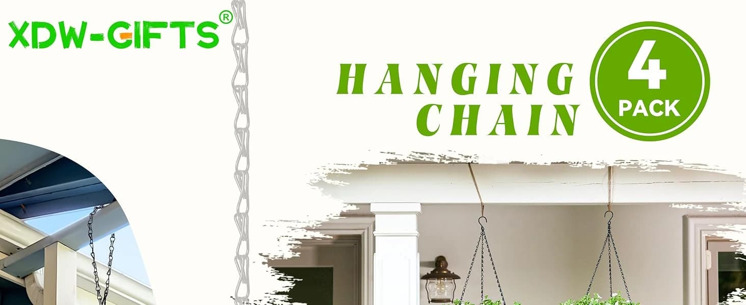 4-Pack 25.5 Inch Hanging Chain with Hooks for Hanging Bird Feeders — product details