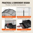 64-inch Open Top Large Parrot Bird Cage with Detachable Rolling Stand for Parakeets Finches Canaries Lovebirds