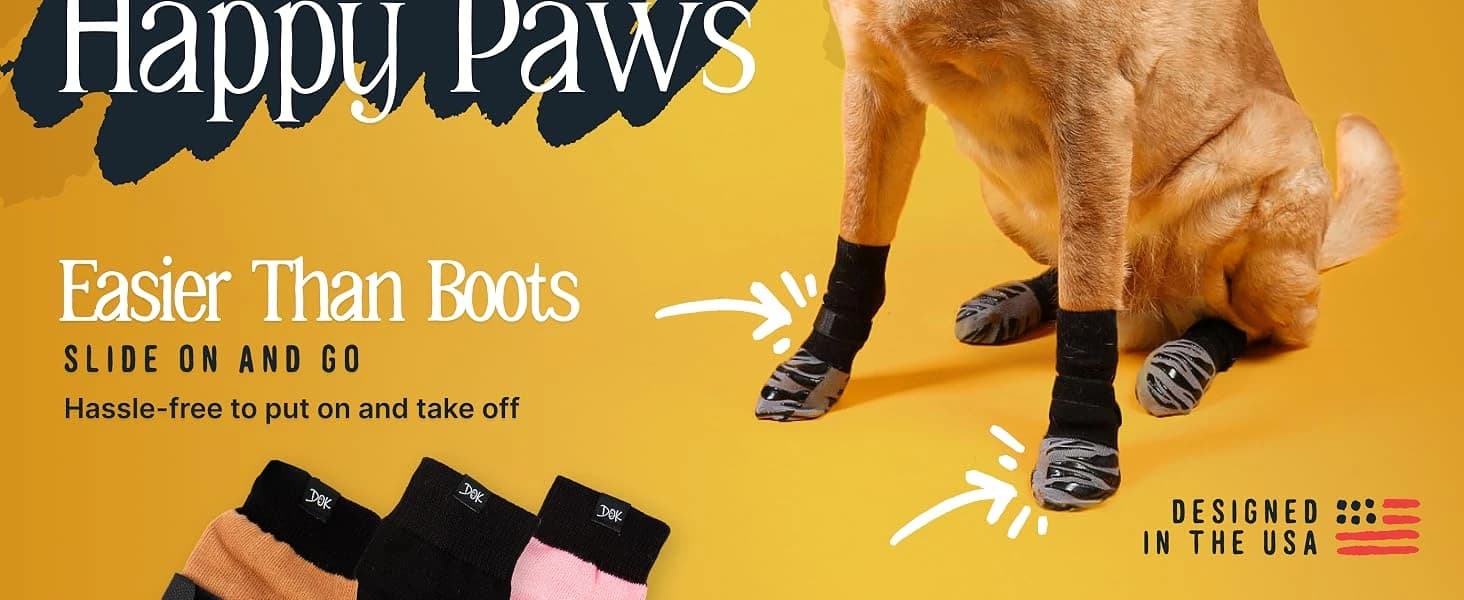 TigerToes Premium Non-Slip Dog Socks for Hardwood Floors - Extra-Thick Grip that Works Even When Twisted — product details