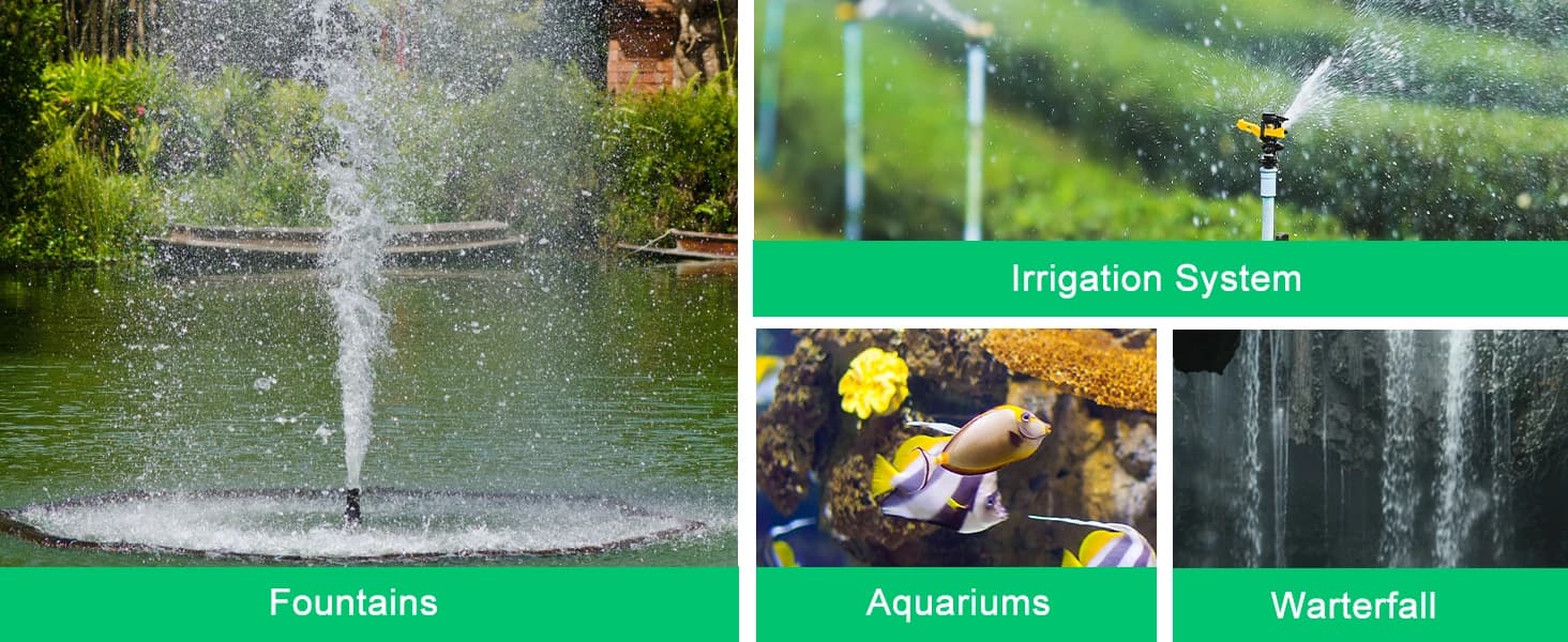 1800 GPH Pond Pump — 100W for Fish Ponds — product details