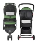 3 Wheel Pet Stroller Best Lightweight Foldable Compact Portable Jogger All Terrain Travel Pet Gear Puppy Kitty