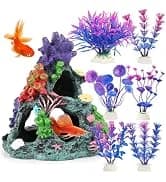 Aquarium Plants — 20 Pack Artificial Fish Tank Plants for Aquarium Decorations (Green) — collection imagery