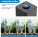 Aquarium Air Pump — Quiet Adjustable Fish Tank Air Pump