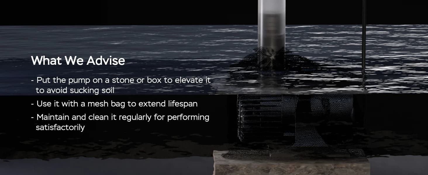 350W 7000 GPH Pond Pump — Ultra Quiet Heavy Duty Submersible Water Pump for Koi Ponds — collection imagery
