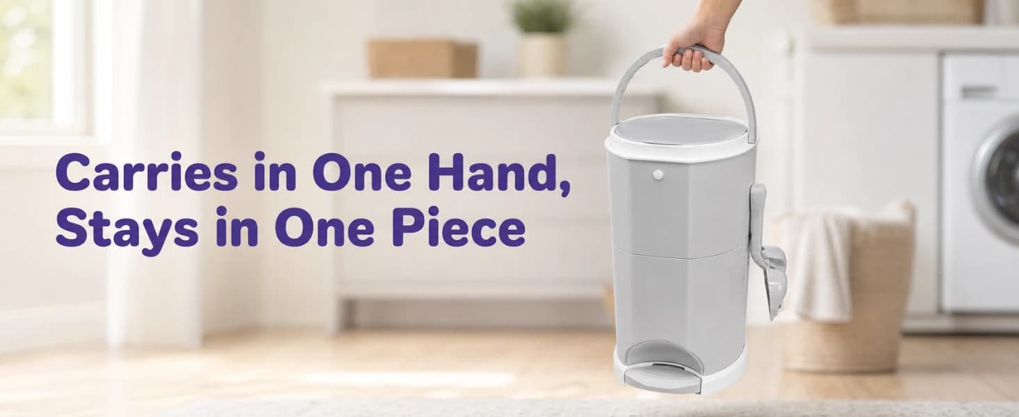 Litter Champ Cat Litter Disposal System — Hands-Free Pedal Trash Can — product details