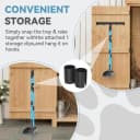 Dog Pooper Scooper — Stainless Metal Poop Scooper for Yard Long Handle