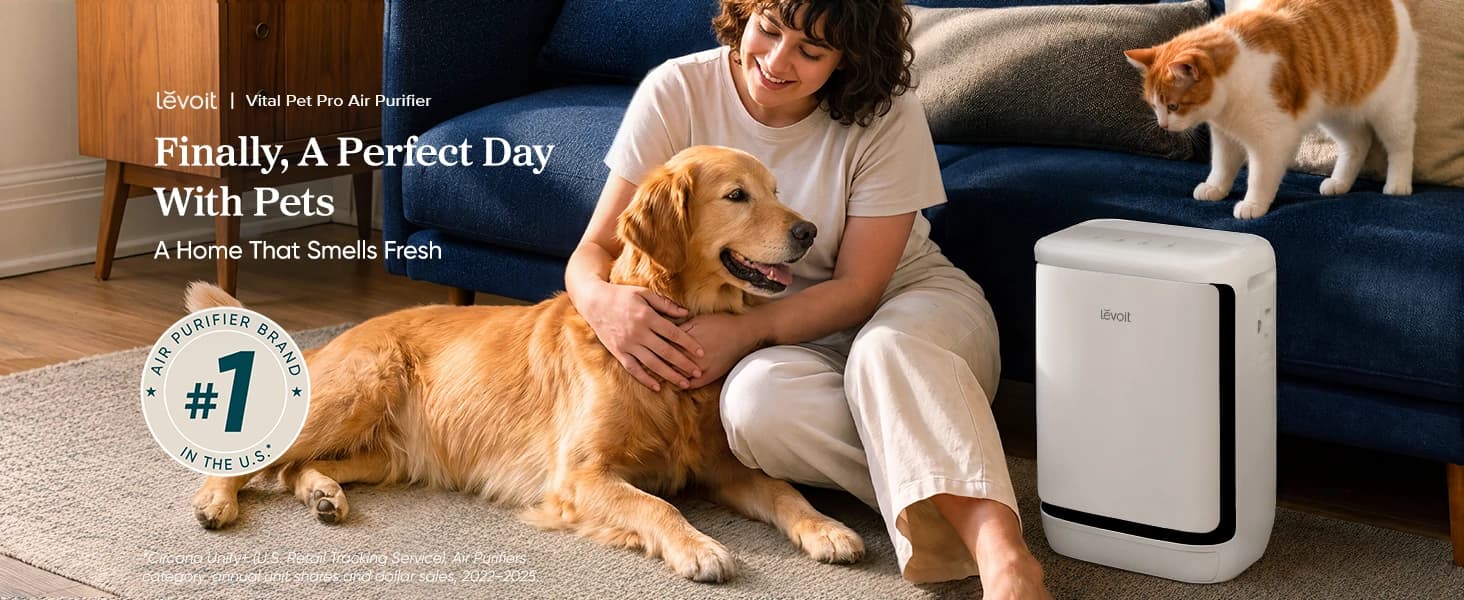 Smart Pet Air Purifier for Home Pets Large Room — product details