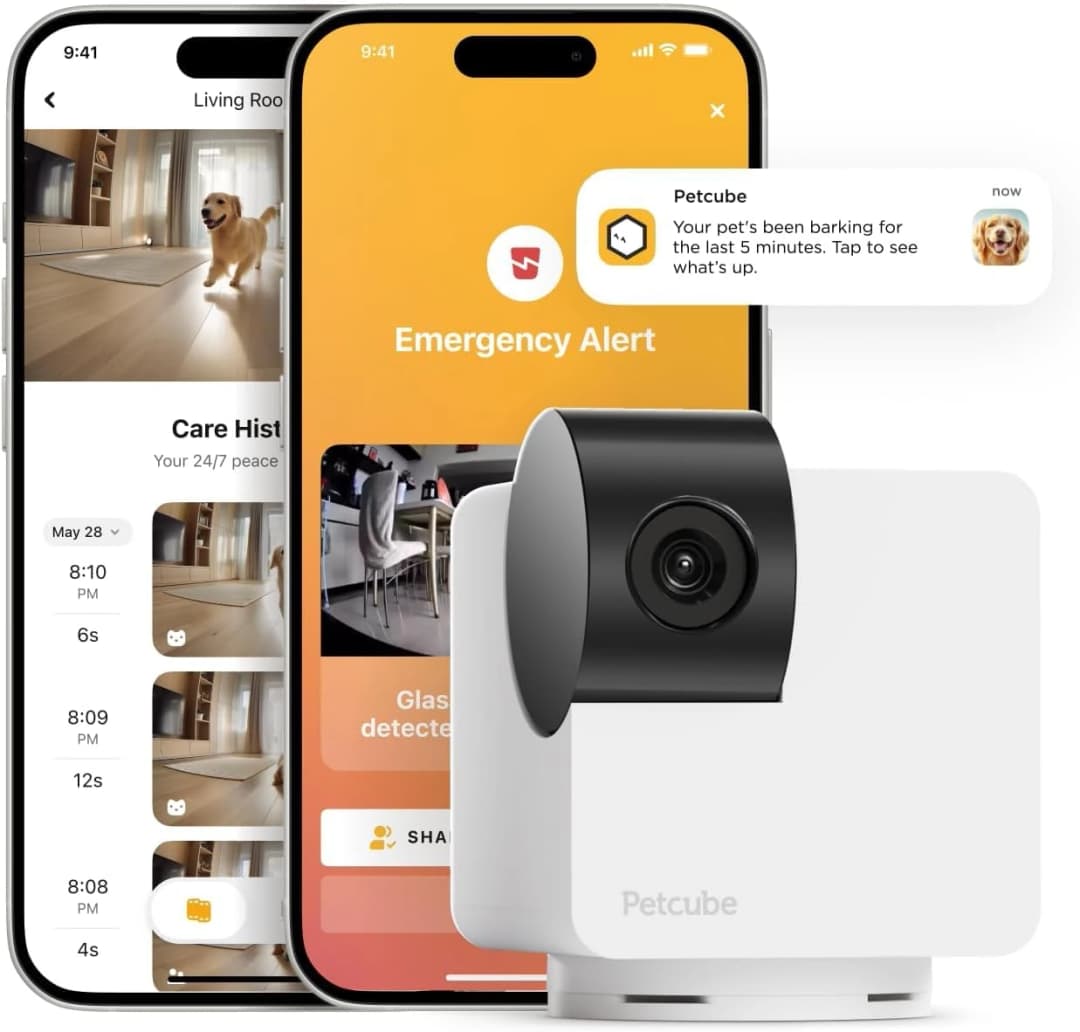 Cam 360 – Wi-Fi Pan-Tilt Pet Security Camera with App