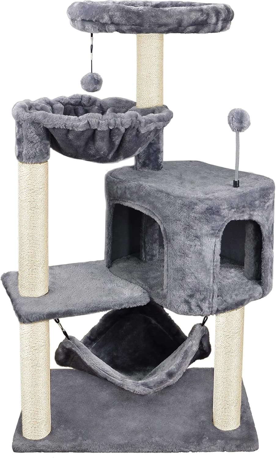 Cat Tree with Cat Condo and Big Hammock