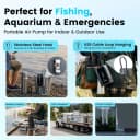 Battery Powered Aquarium Air Pump with Digital Display