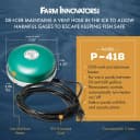 1250 Watts 7.5 Inch Cast Aluminum Floating Outdoor Pond De Icer Heater with Built in Thermostat Control and 10