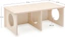 Hamster Peep Tunnel — 2-Chamber Wooden Hamster Hideout