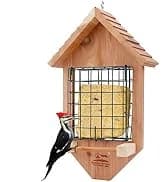 Squirrel-Proof Cedar Hopper Bird Feeder — collection imagery