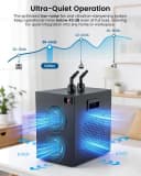 1/10 HP Aquarium Chiller 42 Gal Fish Tank Water Chiller 110V