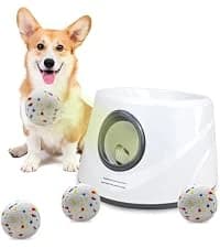 Automatic Ball Launcher for Dogs Large- 3 Distance Settings (40/60/80FT) w/Remote Control | 2.5" ETPU Tennis — collection imagery
