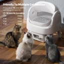 Self Cleaning Litter Box — Open Top Automatic Litter Box for Multiple Cats